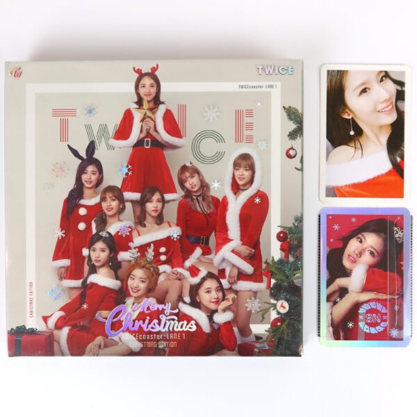 IMG_0767 Twice - Twicecoaster: Lane 1 Christmas Edition CD Album Sana Photocard Set