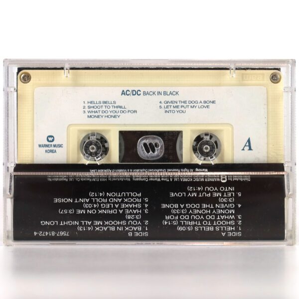 IMG_0884 AC/DC - Back In Black Album Korean Cassette Tape Korea