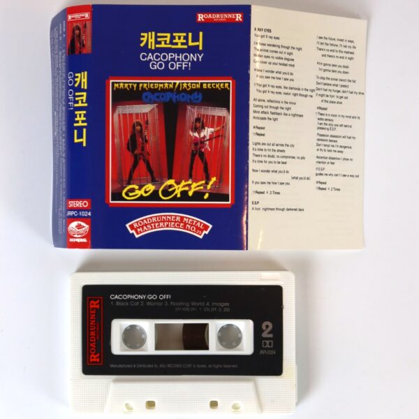 Cacophony - Go Off! Album Korean Cassette Tape Korea Marty Friedman Jason Becker