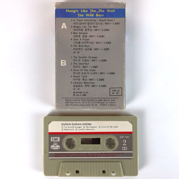 Duran Duran - Arena Album Korean Cassette Tape Korea
