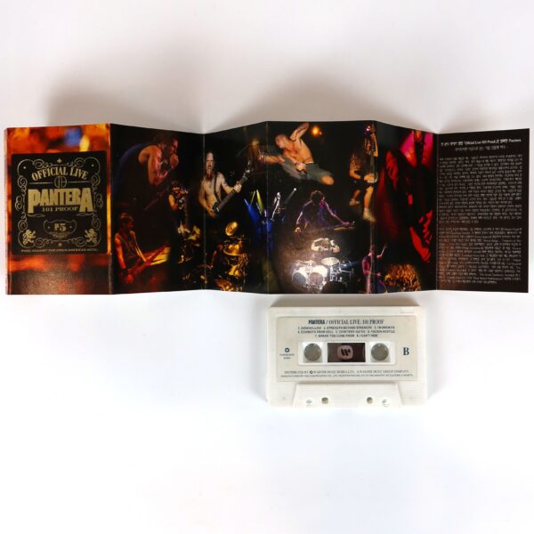 Pantera - Official Live: 101 Proof Album Korean Cassette Tape Korea