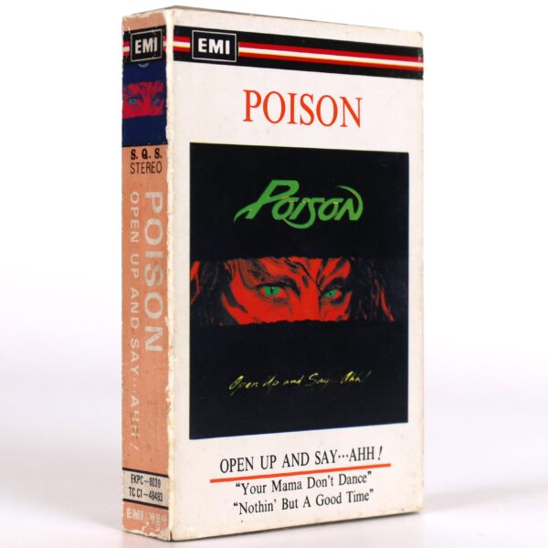 Poison - Open Up And Say ...Ahh! Album Korean Cassette Tape Korea