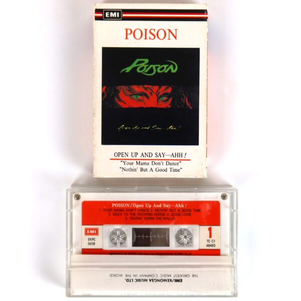 Poison - Open Up And Say ...Ahh! Album Korean Cassette Tape Korea