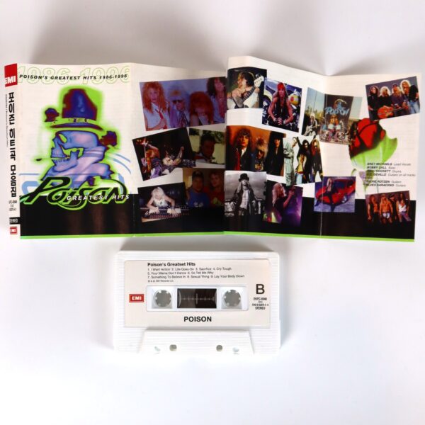 Poison's Greatest Hits 1986-1996 Album Korean Cassette Tape Korea