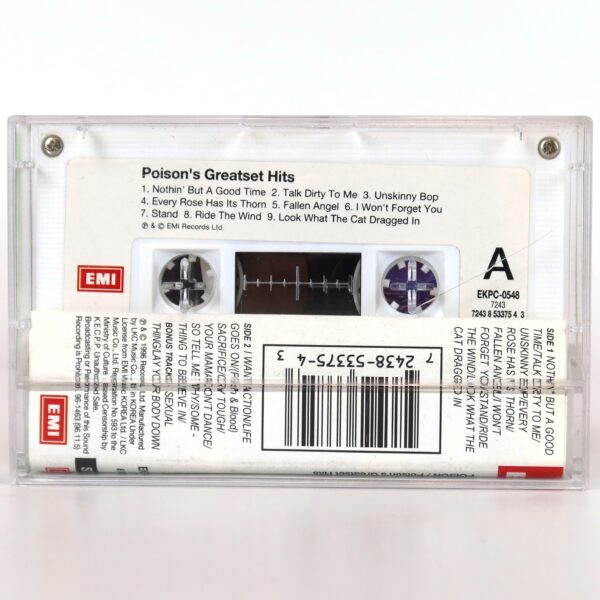 Poison's Greatest Hits 1986-1996 Album Korean Cassette Tape Korea