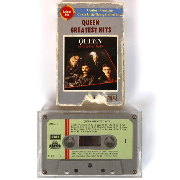 Queen - Greatest Hits Album Korean Cassette Tape Korea Early Pressing [read]