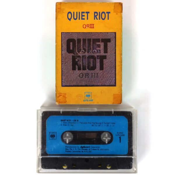 Quiet Riot - QR III Album Korean Cassette Tape Korea