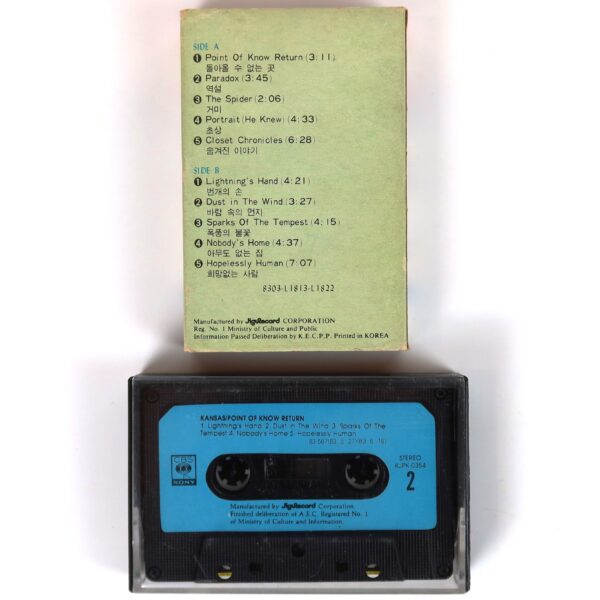 Kansas - Point Of Know Return Album Korean Early Cassette Tape Korea
