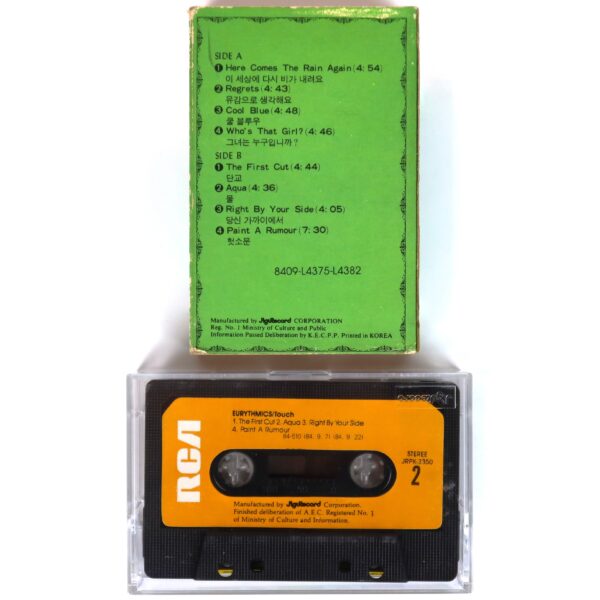 Eurythmics - Touch Album Korean Early Cassette Tape Korea