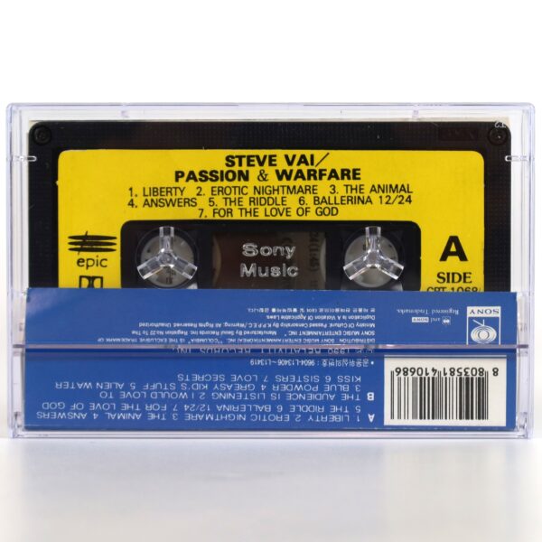 Steve Vai - Passion And Warfare Album Korean Cassette Tape Korea