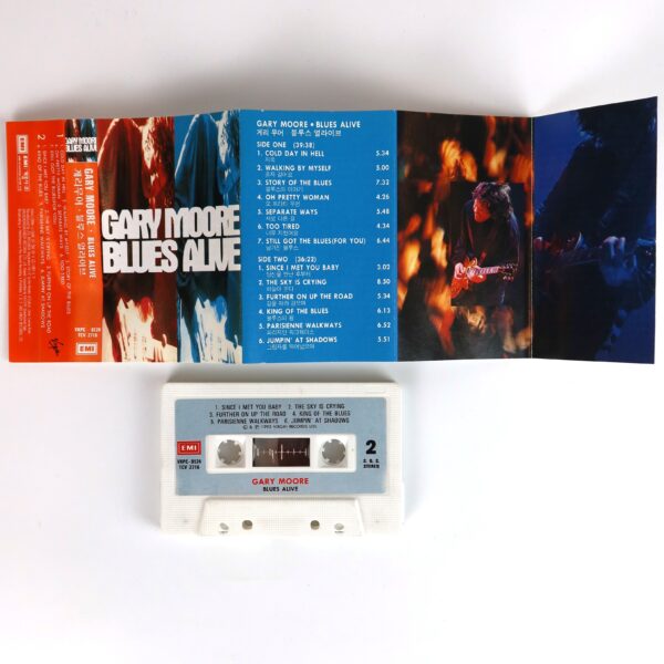 Gary Moore - Blues Alive Album Korean Cassette Tape Korea