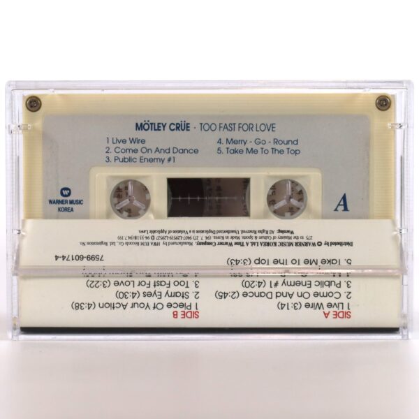 Mötley Crüe - Too Fast For Love Album Korean Cassette Tape Korea Motley Crue