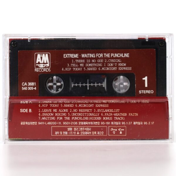 Extreme - Waiting For The Punchline Album Korean Cassette Tape Korea