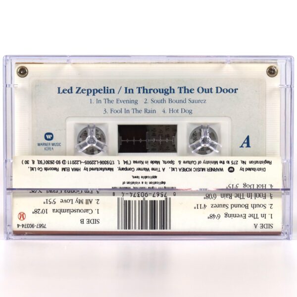 Led Zeppelin - In Through The Out Door Album Korean Cassette Tape Korea