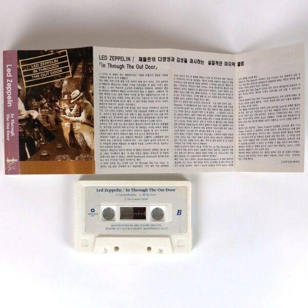 Led Zeppelin - In Through The Out Door Album Korean Cassette Tape Korea