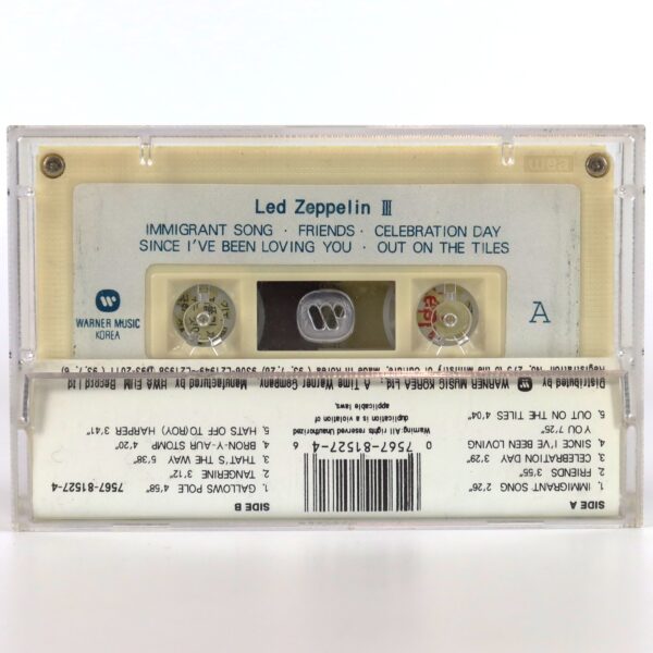 Led Zeppelin - III Album Korean Cassette Tape Korea