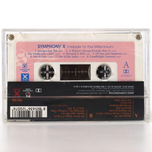 Symphony X - Prelude To The Millennium Album Korean Cassette Tape Korea