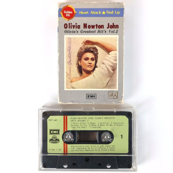 Olivia Newton-John - Olivia's Greatest Hits Vol. 2 Album Korea Cassette Tape