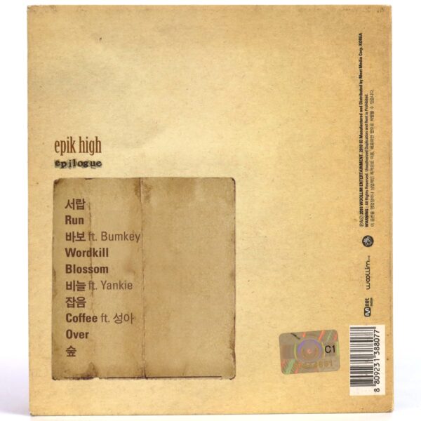 IMG_2451 Epik High - Epilogue Album Signed Autographed CD 2010 Hip Hop