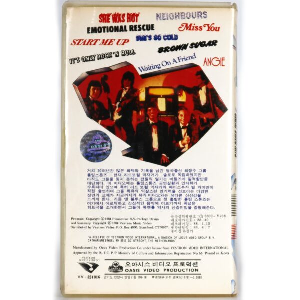 Video Rewind: The Rolling Stones' Great Video Hits Korean VHS [NTSC] Korea