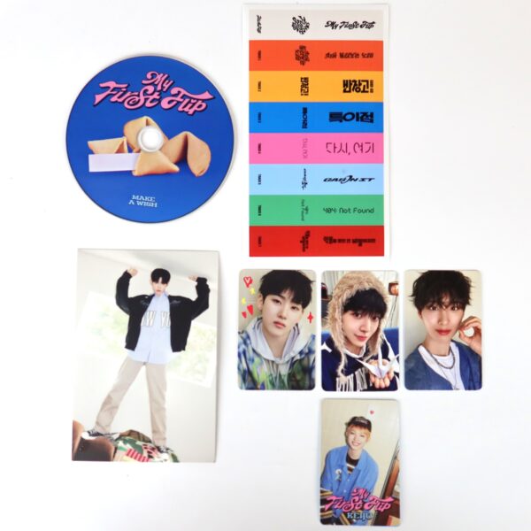 KickFlip ミンジェ MyFirstFlip サノク スペシャル証明写真 Kickflip - My First Flip [Make A Wish Ver.] 3rd Mini Album Signed