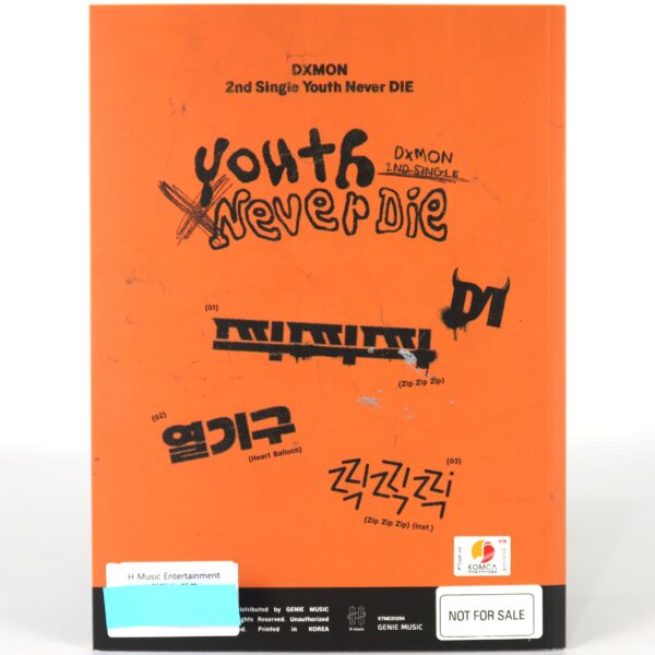 IMG_9532 Dxmon - Youth Never Die 2nd Single Album Signed Autographed CD Promo 2024 K-Pop