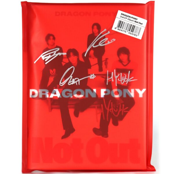 IMG_9539 Dragon Pony - Not Out 2nd EP Album Signed Autographed CD 2025 K-Pop K-Rock