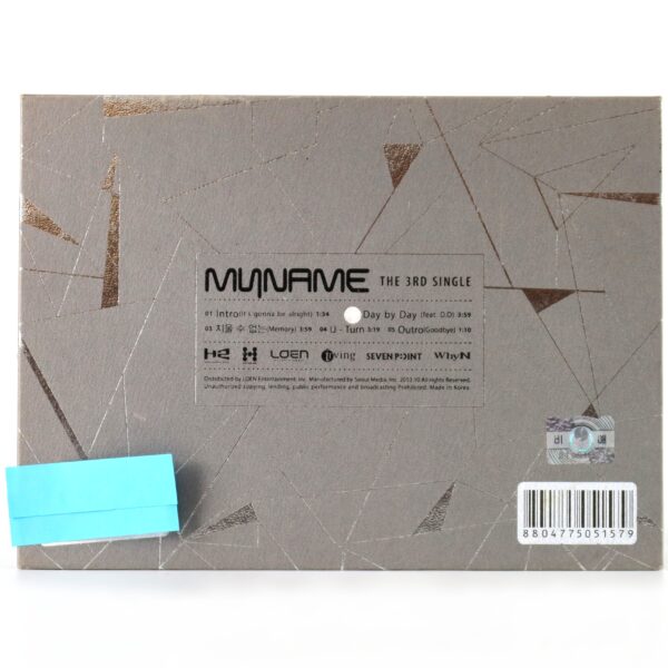 IMG_9594 Myname - The 3rd Single Album Signed Autographed CD Promo K-Pop 2013