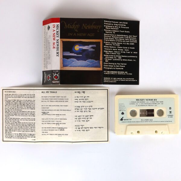 Mickey Newbury - In A New Age Korean Album Cassette Tape Korea