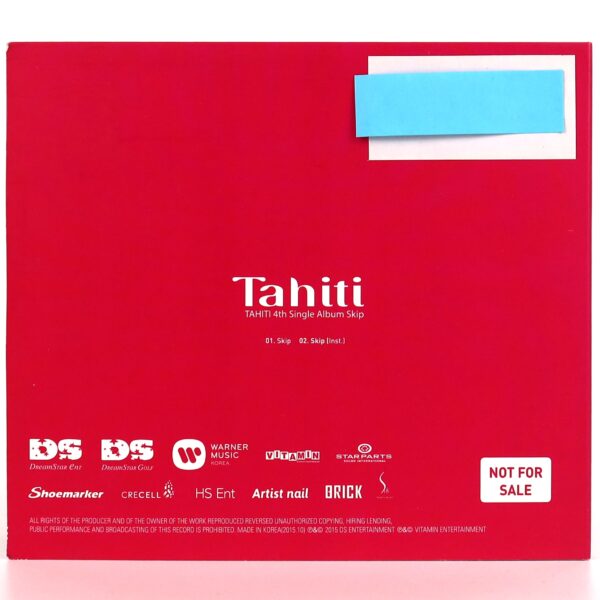 IMG_2709 Tahiti - Skip 4th Single Album CD Promo K-Pop 2015
