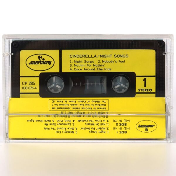 Cinderella - Night Songs Korean Album Cassette Tape Korea