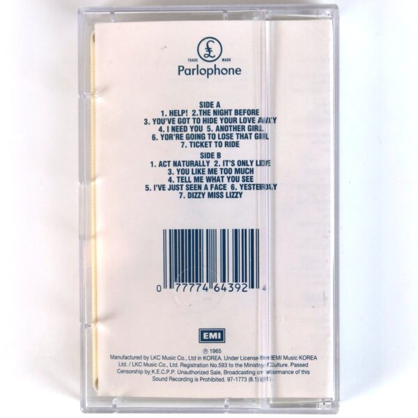 The Beatles - Help! Korean Album Cassette Tape Korea [read]