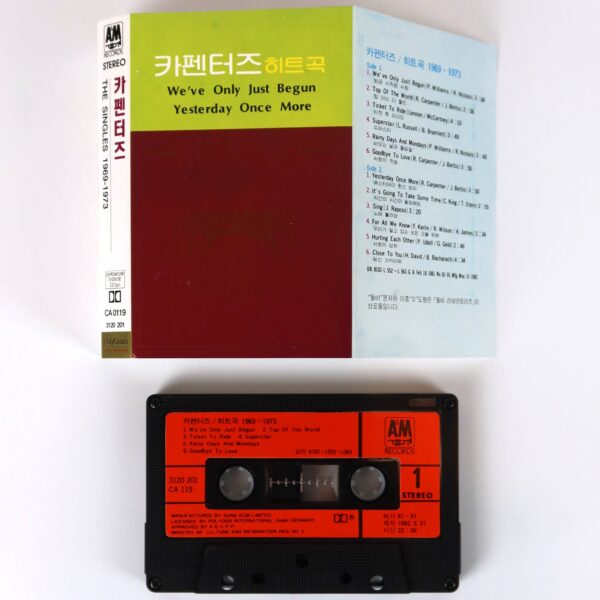 Carpenters - The Singles 1969-1973 Korean Album Cassette Tape Korea