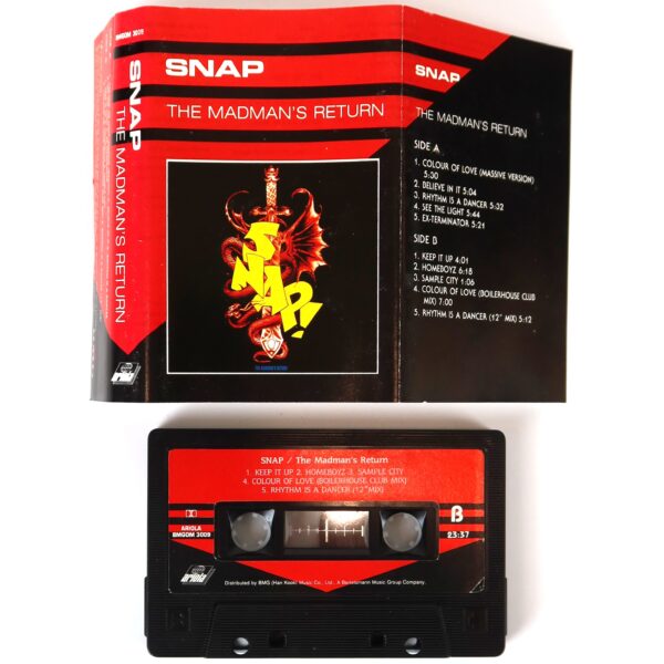 Snap! - The Madman's Return Album Korean Cassette Tape Korea