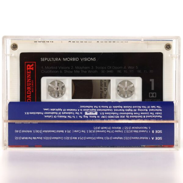 Sepultura - Morbid Visions / Bestial Devastation Album Cassette Tape Korea
