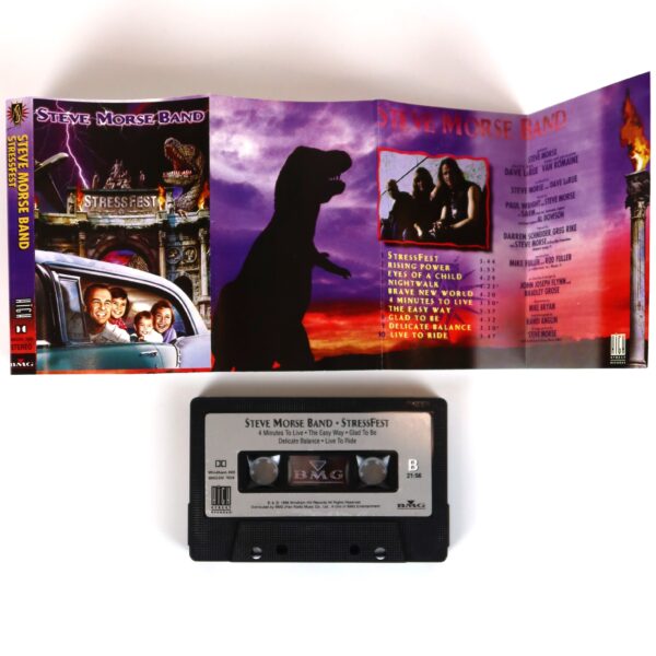 IMG_3028 Steve Morse Band - Stressfest Album Korean Cassette Tape Korea