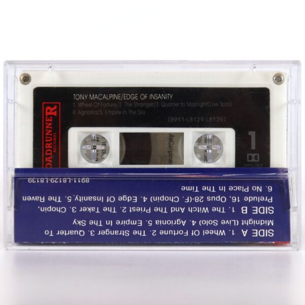 Tony MacAlpine - Edge Of Insanity Album Korean Cassette Tape Korea