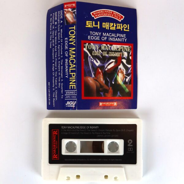 Tony MacAlpine - Edge Of Insanity Album Korean Cassette Tape Korea