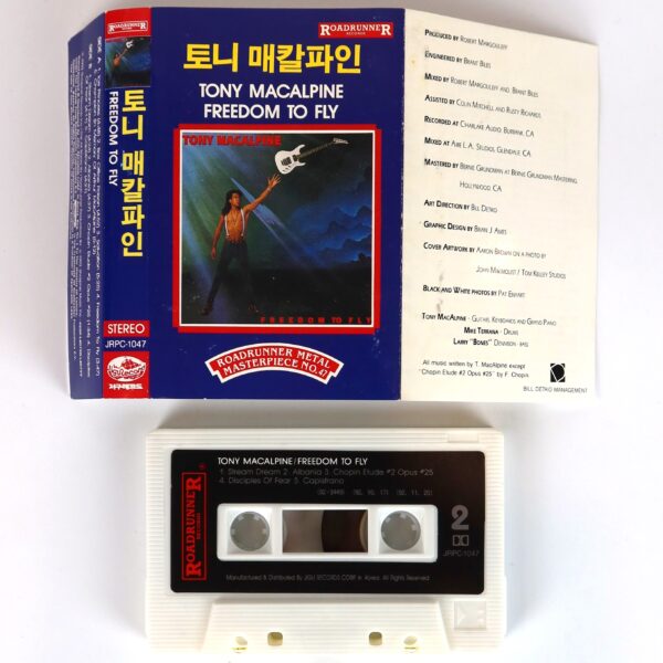 Tony MacAlpine - Freedom To Fly Album Korean Cassette Tape Korea