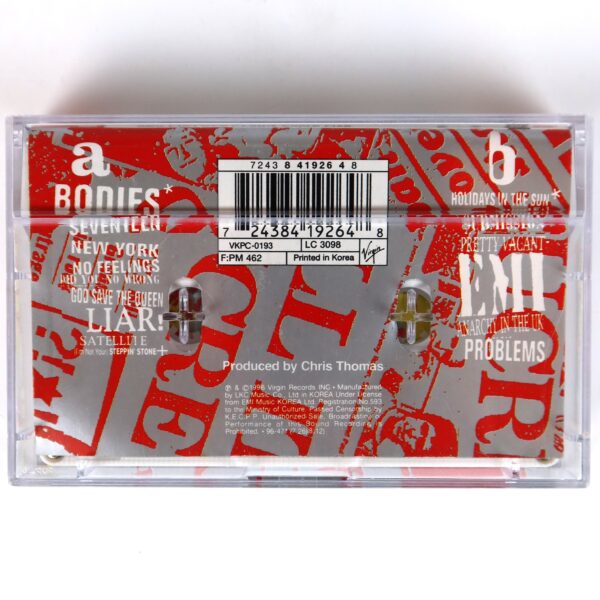 Sex Pistols - Filthy Lucre Live Album Korean Cassette Tape Korea