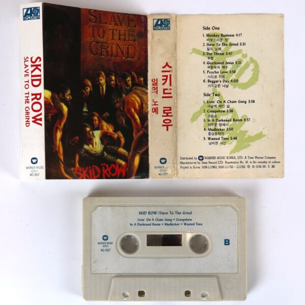 Skid Row - Slave To The Grind Album Korean Cassette Tape Korea