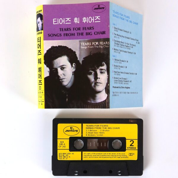Tears For Fears - Songs From The Big Chair Album Korean Cassette Tape Korea