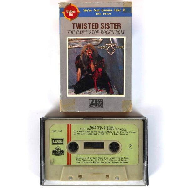 Twisted Sister - You Can't Stop Rock 'N' Roll Album Korean Cassette Tape Korea