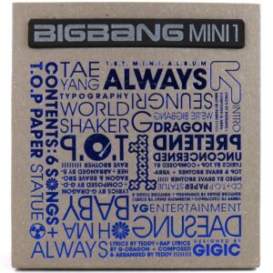 Bigbang - Always 1st Mini Album CD No 3D Paper [2008 KMP Pressing]