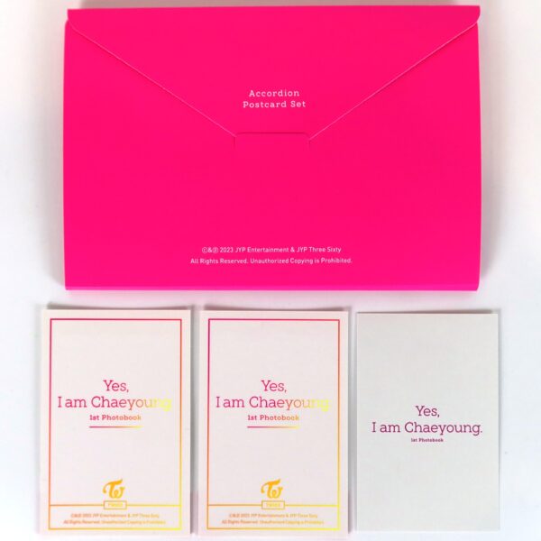 Twice Yes, I am Chaeyoung [Pink Ver.] 1st Photobook Full Set + KTown4u POB