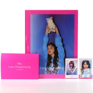 Twice Yes, I am Chaeyoung [Pink Ver.] 1st Photobook Full Set + KTown4u POB