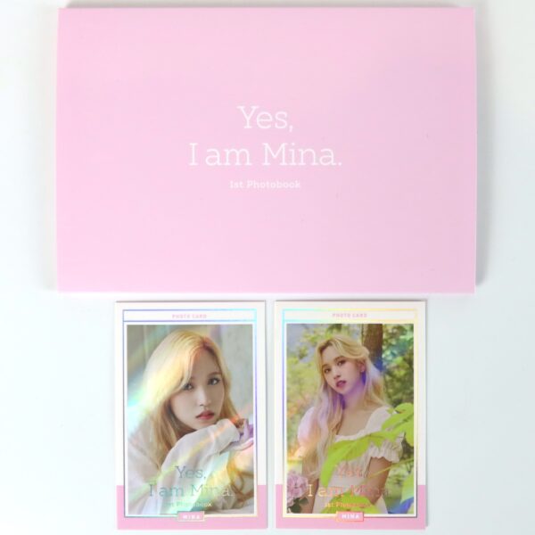 Twice Yes, I am Mina [Pink Ver.] 1st Photobook + Postcards + Photocards