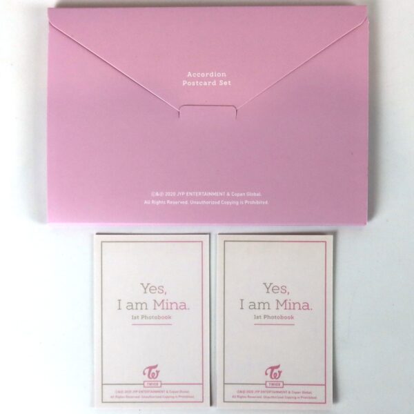 Twice Yes, I am Mina [Pink Ver.] 1st Photobook + Postcards + Photocards