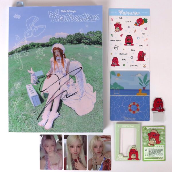 IMG_3506 Yuqi - Motivation 1st Single Album Signed Autographed Promo CD 2025 (G)I-DLE