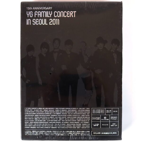 YG Family Concert In Seoul 2011 Sealed DVD Set Japan Bigbang 2NE1 Psy